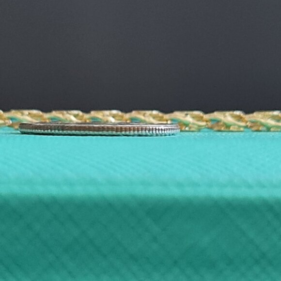 18k gold bracelet damascus style  real gold - Picture 7 of 16